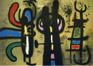 Personaje y pájaro Joan Miró Pinturas al óleo